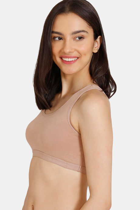 Zivame Girls Double Layered Non Wired Full Coverage Slip-on Beginner Bra (Pack of 2) - Multicolor — image 7